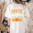 Halloween Teacher I Teach The Cutest Pumpkins In The Patch Women's Comfort Colors T-Shirt Back Print Ivory Halloween Teacher I Teach The Cutest Pumpkins In The Patch Women's Comfort Colors T-Shirt Back Print Ivory