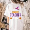 Halloween Teachers This Is My Tired Teacher Costume Women's Comfort Colors T-Shirt Back Print Ivory Halloween Teachers This Is My Tired Teacher Costume Women's Comfort Colors T-Shirt Back Print Ivory