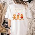Hangin With My Cookies Gingerbread Christmas Teacher Women's Comfort Colors T-Shirt Back Print Ivory Hangin With My Cookies Gingerbread Christmas Teacher Women's Comfort Colors T-Shirt Back Print Ivory