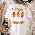 Hangin My Kindergarten Cookie Gingerbread Christmas Teacher For Men Women Kids Women's Comfort Colors T-Shirt Back Print Ivory Hangin My Kindergarten Cookie Gingerbread Christmas Teacher For Men Women Kids Women's Comfort Colors T-Shirt Back Print Ivory