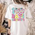Happy 100th Day Of School 100 Days Brighter Teachers Kids Women's Comfort Colors T-Shirt Back Print Ivory Happy 100th Day Of School 100 Days Brighter Teachers Kids Women's Comfort Colors T-Shirt Back Print Ivory
