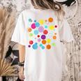 Happy Dot Day Colorful Polka Dot Art Teacher Student Kids Women's Comfort Colors T-Shirt Back Print Ivory Happy Dot Day Colorful Polka Dot Art Teacher Student Kids Women's Comfort Colors T-Shirt Back Print Ivory