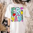 Happy Fri-Yay Friday Lovers Fun Teacher Life FriYay Weekend Women's Comfort Colors T-Shirt Back Print Ivory Happy Fri-Yay Friday Lovers Fun Teacher Life FriYay Weekend Women's Comfort Colors T-Shirt Back Print Ivory