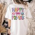 Happy Fri-Yay Teacher Fry Yay Friday Weekend Cute Fri-Yay Women's Comfort Colors T-Shirt Back Print Ivory Happy Fri-Yay Teacher Fry Yay Friday Weekend Cute Fri-Yay Women's Comfort Colors T-Shirt Back Print Ivory