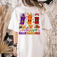 Happy Hallothanksmas Halloween Thanksgiving Pencils Teachers Women's Comfort Colors T-Shirt Back Print Ivory Happy Hallothanksmas Halloween Thanksgiving Pencils Teachers Women's Comfort Colors T-Shirt Back Print Ivory