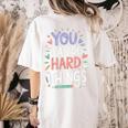You Can Do Hard Things Test Day Teacher Kids Women's Comfort Colors T-Shirt Back Print Ivory You Can Do Hard Things Test Day Teacher Kids Women's Comfort Colors T-Shirt Back Print Ivory