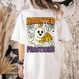 Haunted By Fractions Math Halloween Teacher Women's Comfort Colors T-Shirt Back Print Ivory Haunted By Fractions Math Halloween Teacher Women's Comfort Colors T-Shirt Back Print Ivory