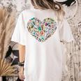 Heart Shape Art Teacher And Painting Sketching Artist Women's Comfort Colors T-Shirt Back Print Ivory Heart Shape Art Teacher And Painting Sketching Artist Women's Comfort Colors T-Shirt Back Print Ivory