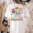 Hello 5th Grade Boy Girl Teacher Back To School 5th Grade Women's Comfort Colors T-Shirt Back Print Ivory