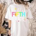 Hello Fifth Grade Teacher Student 5th Grade Back To School Women's Comfort Colors T-Shirt Back Print Ivory Hello Fifth Grade Teacher Student 5th Grade Back To School Women's Comfort Colors T-Shirt Back Print Ivory
