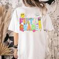 Hello Fifth Grade Team 5th Grade Back To School Teacher Kids Women's Comfort Colors T-Shirt Back Print Ivory