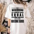 High School Teacher Personalized Women's Comfort Colors T-Shirt Back Print Ivory High School Teacher Personalized Women's Comfort Colors T-Shirt Back Print Ivory