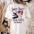 Hocus Pocus I Need Coffee To Focus Halloween Teacher Women's Comfort Colors T-Shirt Back Print Ivory