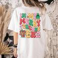 In My Holly Xmas Jolly Teacher Era Teacher Vibes Christmas Women's Comfort Colors T-Shirt Back Print Ivory In My Holly Xmas Jolly Teacher Era Teacher Vibes Christmas Women's Comfort Colors T-Shirt Back Print Ivory