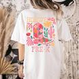 Howdy Pre-K Cowgirls Teacher Back To School Women's Comfort Colors T-Shirt Back Print Ivory Howdy Pre-K Cowgirls Teacher Back To School Women's Comfort Colors T-Shirt Back Print Ivory