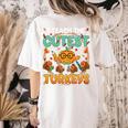 Humor I Teach The Cutest Turkeys Thanksgiving Teacher Women's Comfort Colors T-Shirt Back Print Ivory Humor I Teach The Cutest Turkeys Thanksgiving Teacher Women's Comfort Colors T-Shirt Back Print Ivory