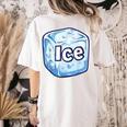 Ice Halloween Pun Costume Easy Lazy Team Group Teacher Women's Comfort Colors T-Shirt Back Print Ivory Ice Halloween Pun Costume Easy Lazy Team Group Teacher Women's Comfort Colors T-Shirt Back Print Ivory