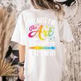 Because I'm The Art Teacher That's Why Artists Men Women Women's Comfort Colors T-Shirt Back Print Ivory Because I'm The Art Teacher That's Why Artists Men Women Women's Comfort Colors T-Shirt Back Print Ivory