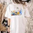 I'm Ok Lunch Lady Life Cafeteria Crew Teacher Women Women's Comfort Colors T-Shirt Back Print Ivory