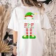 I'm The PE Teacher Elf Christmas Family Matching Women's Comfort Colors T-Shirt Back Print Ivory I'm The PE Teacher Elf Christmas Family Matching Women's Comfort Colors T-Shirt Back Print Ivory