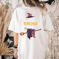 Im The Teacher Witch Halloween Matching Group Costume Women's Comfort Colors T-Shirt Back Print Ivory