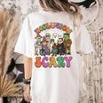 Inclusion Isn't Scary Ghost Mummy Halloween SLP Sped Teacher Women's Comfort Colors T-Shirt Back Print Ivory Inclusion Isn't Scary Ghost Mummy Halloween SLP Sped Teacher Women's Comfort Colors T-Shirt Back Print Ivory