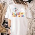 Inclusion Isn't Scary SLP Halloween Sped Teacher Women's Comfort Colors T-Shirt Back Print Ivory Inclusion Isn't Scary SLP Halloween Sped Teacher Women's Comfort Colors T-Shirt Back Print Ivory