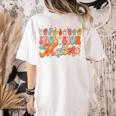 Inclusion Matters Groovy American Sign Language ASL Teacher For Men Women Women's Comfort Colors T-Shirt Back Print Ivory