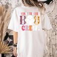 Infant Teacher Boo Crew Halloween Costume Women's Comfort Colors T-Shirt Back Print Ivory