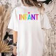 Infant Teacher Daycare Provider Childcare Teacher Women's Comfort Colors T-Shirt Back Print Ivory