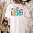 Infant Teacher Floral First Day Back To School Teaching Women's Comfort Colors T-Shirt Back Print Ivory Infant Teacher Floral First Day Back To School Teaching Women's Comfort Colors T-Shirt Back Print Ivory