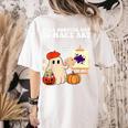 It's A Bootiful Day To Make Art Groovy Art Teacher Halloween Women's Comfort Colors T-Shirt Back Print Ivory It's A Bootiful Day To Make Art Groovy Art Teacher Halloween Women's Comfort Colors T-Shirt Back Print Ivory
