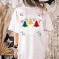 It's Never Too Early For Christmas Music Teacher Women's Comfort Colors T-Shirt Back Print Ivory