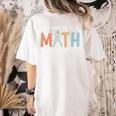 I'Ts A Good Day To Do Math Back To School Math Teacher Women's Comfort Colors T-Shirt Back Print Ivory