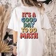 It's A Good Day To Do Math Retro Math Teacher Student Women's Comfort Colors T-Shirt Back Print Ivory It's A Good Day To Do Math Retro Math Teacher Student Women's Comfort Colors T-Shirt Back Print Ivory