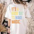 It's A Good Day To Make Music Music Lover Teacher Women's Comfort Colors T-Shirt Back Print Ivory It's A Good Day To Make Music Music Lover Teacher Women's Comfort Colors T-Shirt Back Print Ivory