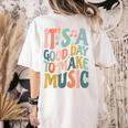 It's A Good Day To Make Music Musician Band Music Teacher Women's Comfort Colors T-Shirt Back Print Ivory It's A Good Day To Make Music Musician Band Music Teacher Women's Comfort Colors T-Shirt Back Print Ivory