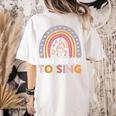 It's A Good Day To Sing Back To School Music Teacher Women's Comfort Colors T-Shirt Back Print Ivory It's A Good Day To Sing Back To School Music Teacher Women's Comfort Colors T-Shirt Back Print Ivory