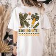 K Is For Kindergarten Teacher Coquette Bow Camo Women's Comfort Colors T-Shirt Back Print Ivory K Is For Kindergarten Teacher Coquette Bow Camo Women's Comfort Colors T-Shirt Back Print Ivory