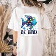 Be Kind Rainbow Fish Teacher Life Back To School Teaching Men Women Women's Comfort Colors T-Shirt Back Print Ivory Be Kind Rainbow Fish Teacher Life Back To School Teaching Men Women Women's Comfort Colors T-Shirt Back Print Ivory