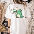 Be Kind Teacher Anti-Bullying Dino Kindness Women Men Boys Women's Comfort Colors T-Shirt Back Print Ivory Be Kind Teacher Anti-Bullying Dino Kindness Women Men Boys Women's Comfort Colors T-Shirt Back Print Ivory