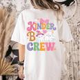 Kinder Boo Crew Kindergarten Teacher Student Halloween Women's Comfort Colors T-Shirt Back Print Ivory