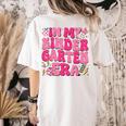 In My Kindergarten Era Girl Back To School Kinder Teacher Women's Comfort Colors T-Shirt Back Print Ivory
