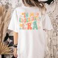 In My Kindergarten Era Retro Back To School Teacher Student Women's Comfort Colors T-Shirt Back Print Ivory