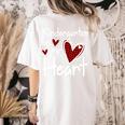 Kindergarten Has My Heart Buffalo Print Teacher Valentine Women's Comfort Colors T-Shirt Back Print Ivory Kindergarten Has My Heart Buffalo Print Teacher Valentine Women's Comfort Colors T-Shirt Back Print Ivory