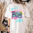 Kindergarten Is My Jam Cute Teacher Shirt 80's 90's Styl Women's Comfort Colors T-Shirt Back Print Ivory Kindergarten Is My Jam Cute Teacher Shirt 80's 90's Styl Women's Comfort Colors T-Shirt Back Print Ivory