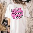 Kindergarten Teacher Women Checkered First Day Of School Women's Comfort Colors T-Shirt Back Print Ivory Kindergarten Teacher Women Checkered First Day Of School Women's Comfort Colors T-Shirt Back Print Ivory