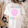 Kindergarten Vibes First Day Of School Kindergarten Teacher Women's Comfort Colors T-Shirt Back Print Ivory Kindergarten Vibes First Day Of School Kindergarten Teacher Women's Comfort Colors T-Shirt Back Print Ivory