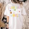 Learning Is Out Of This World Space Teacher Cute Groovy Women's Comfort Colors T-Shirt Back Print Ivory Learning Is Out Of This World Space Teacher Cute Groovy Women's Comfort Colors T-Shirt Back Print Ivory
