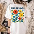 Leer Es Poder Cute Floral Boho Spanish Teacher Reading Women's Comfort Colors T-Shirt Back Print Ivory Leer Es Poder Cute Floral Boho Spanish Teacher Reading Women's Comfort Colors T-Shirt Back Print Ivory
